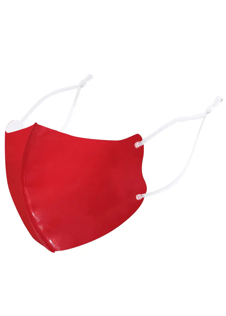 Washable Patent Leather Mask for Masquerade, Cosplay & Night Out