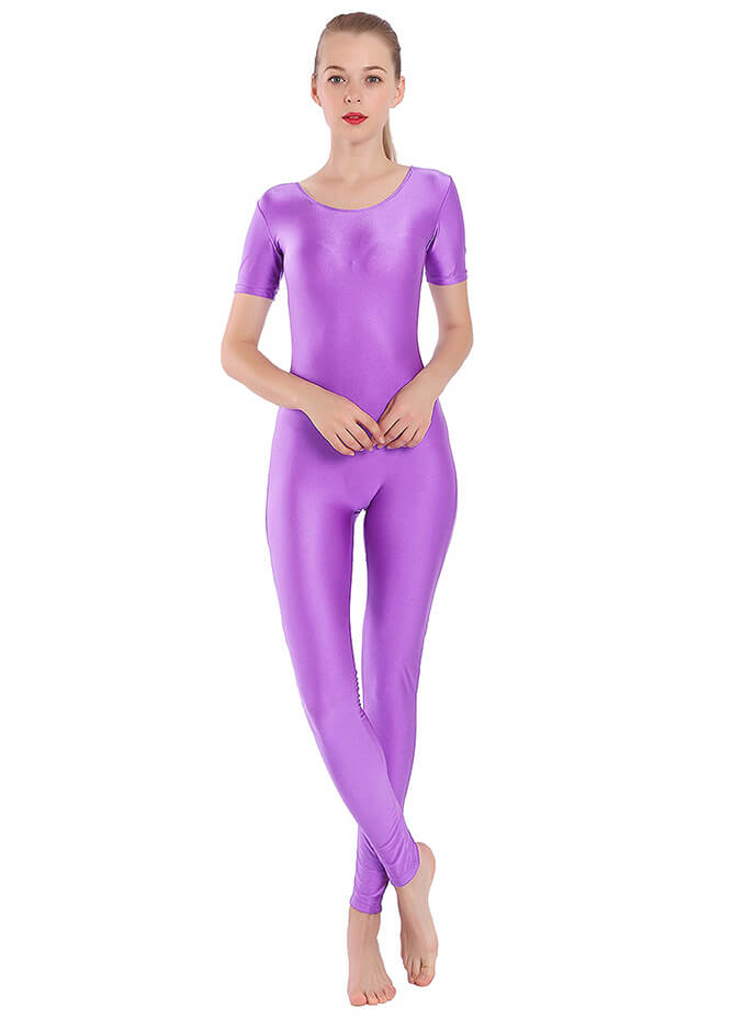 Speerise 3/4 Sleeve Unitard Spandex Jumpsuit