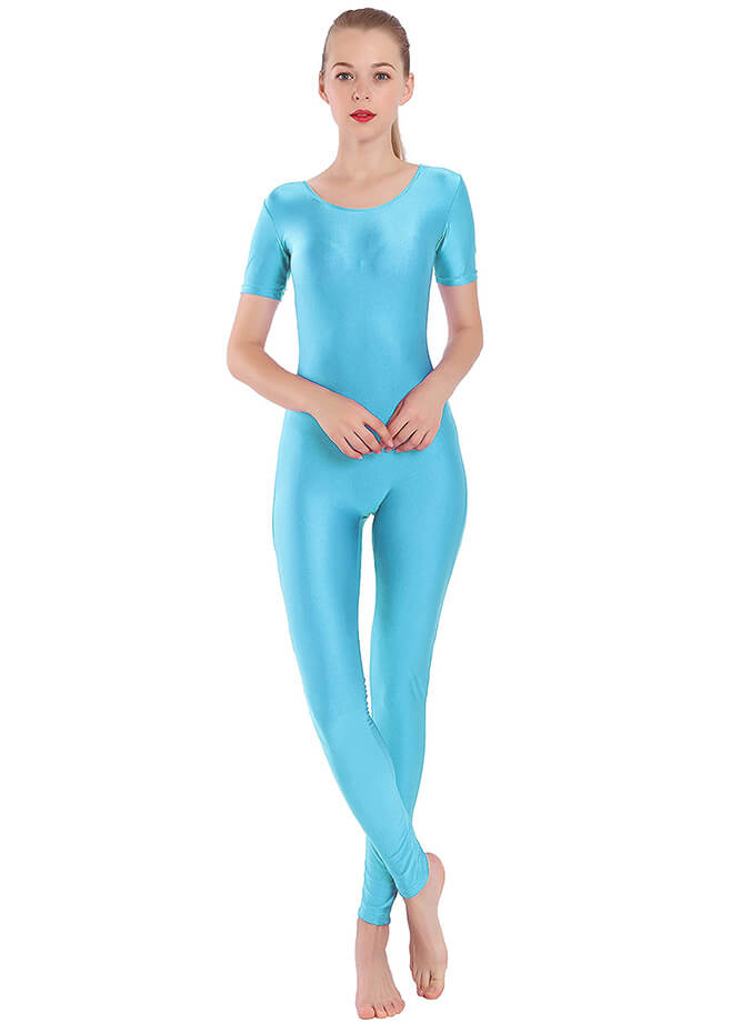 Speerise 3/4 Sleeve Unitard Spandex Jumpsuit