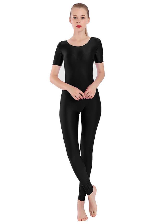 Speerise 3/4 Sleeve Unitard Spandex Jumpsuit