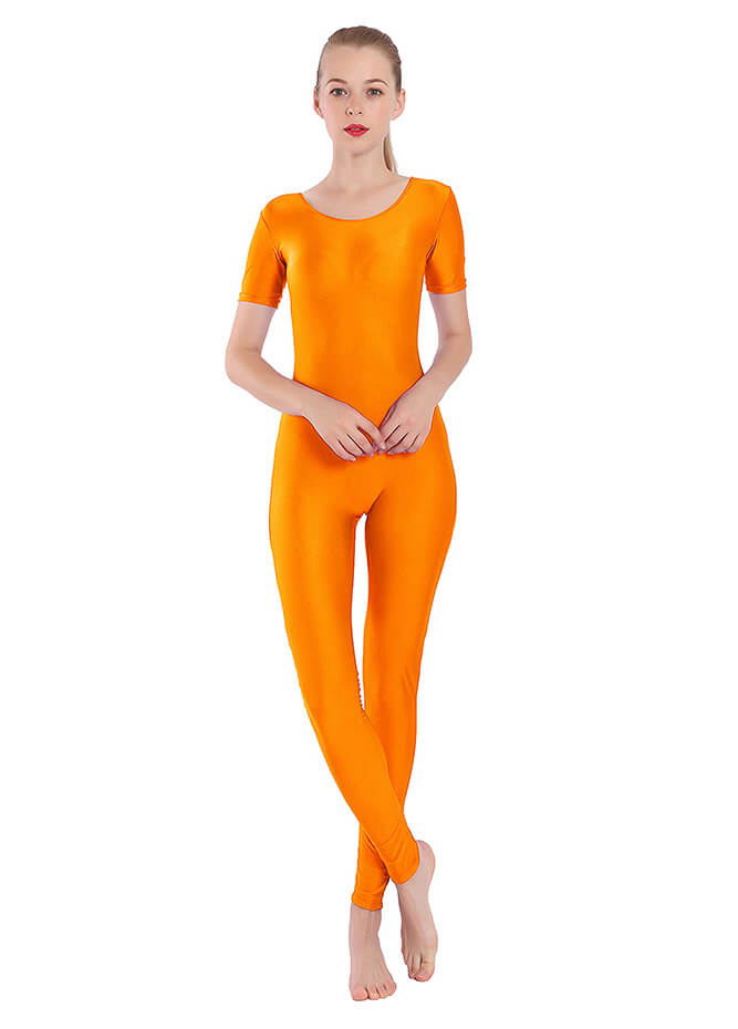 Speerise 3/4 Sleeve Unitard Spandex Jumpsuit