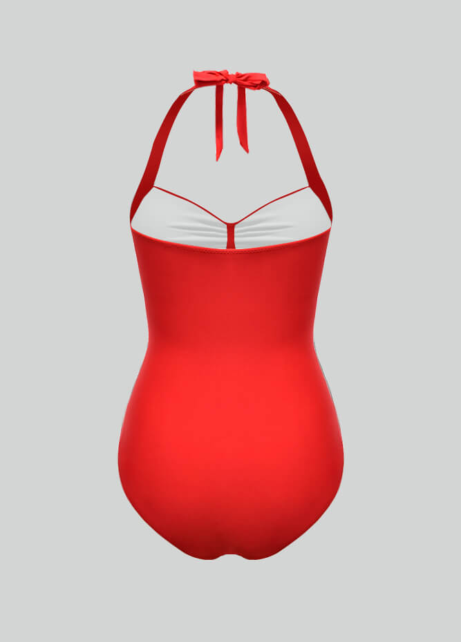 Adult Scarlet Witch Halloween Costume Red One-Piece