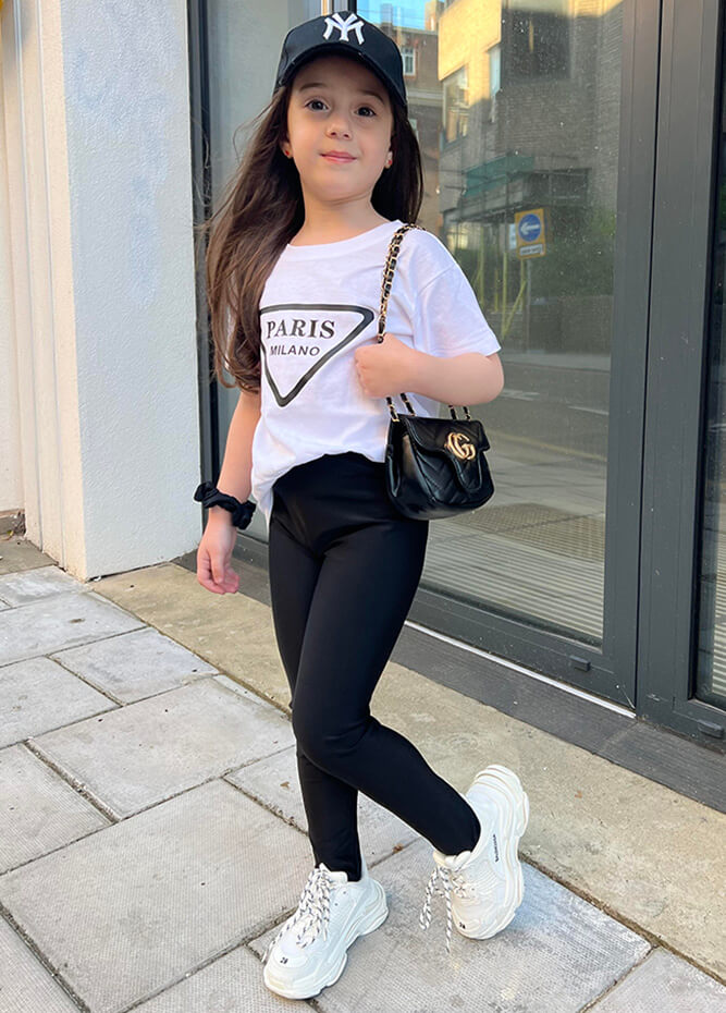 Speerise Kids High Waist Stirrup Workout Leggings