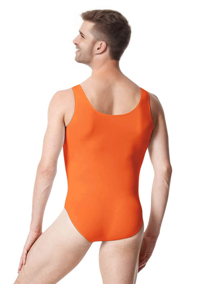 Mens Ballet Leotard Tank Scoop Neck