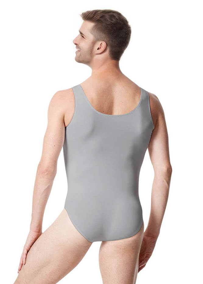 Mens Ballet Leotard Tank Scoop Neck