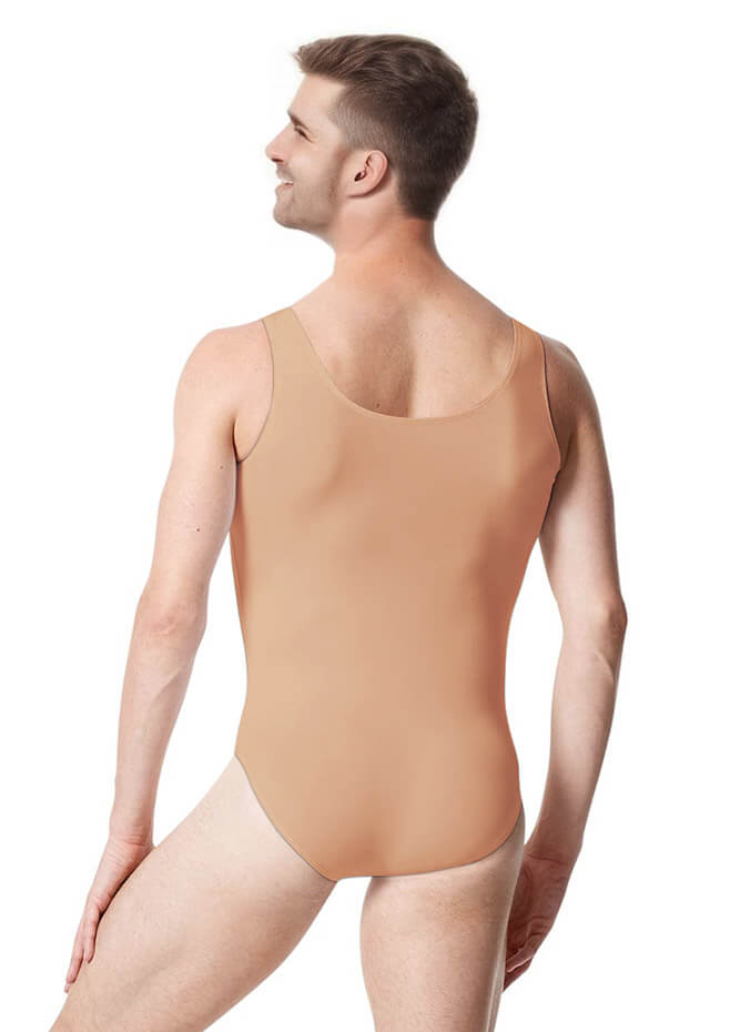 Mens Ballet Leotard Tank Scoop Neck