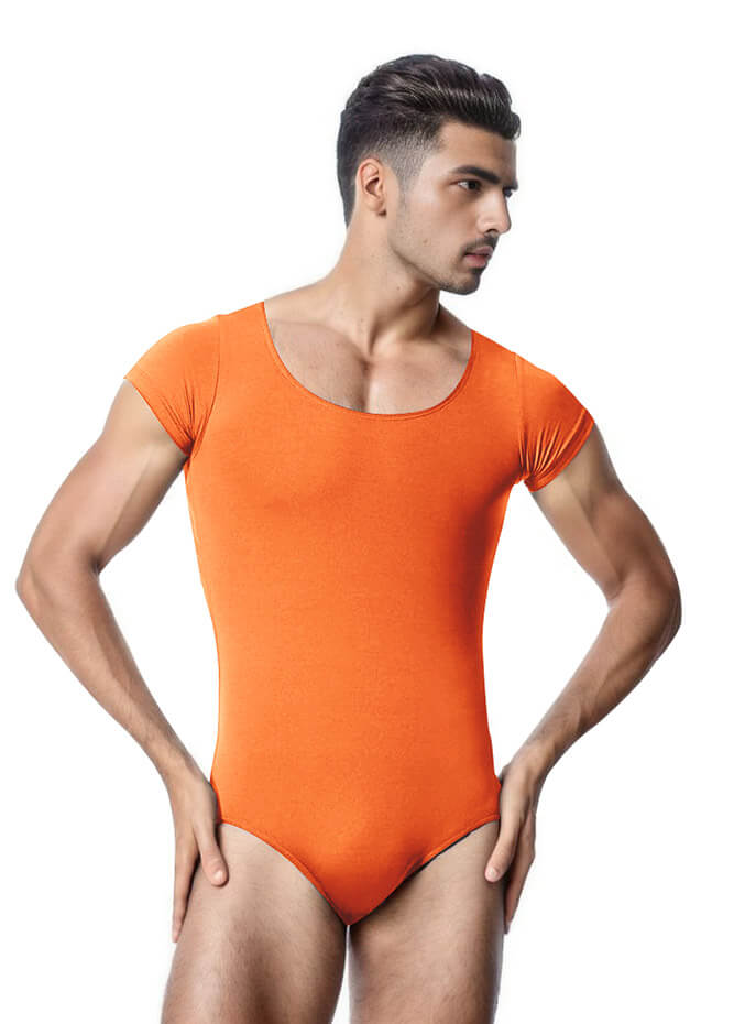 Mens Cap Sleeve Gymnastics Leotard