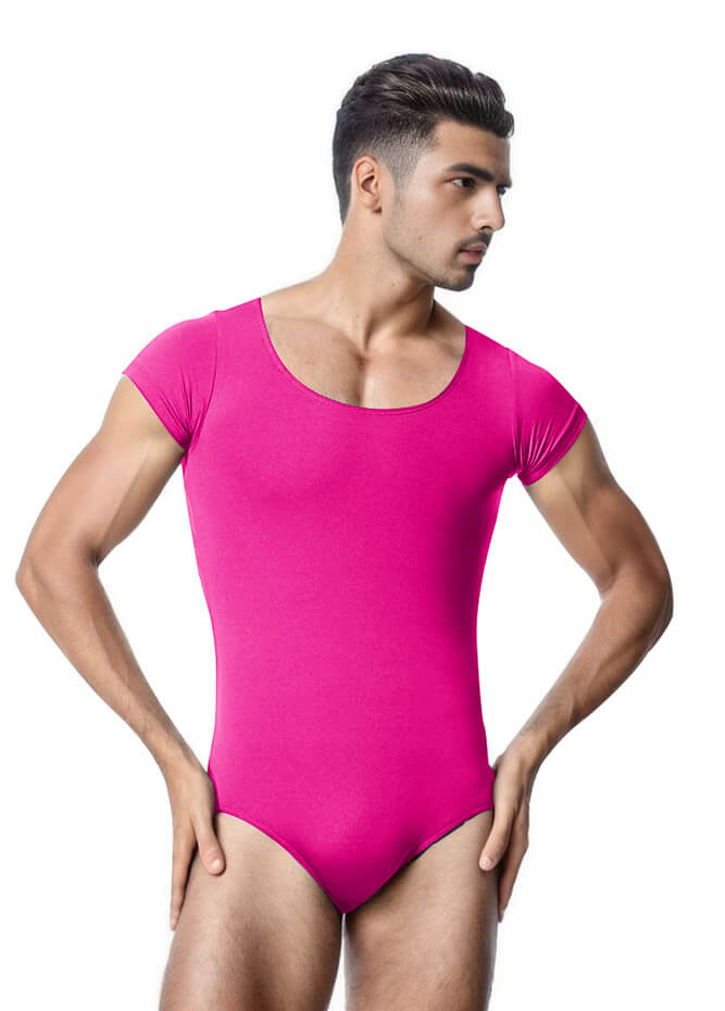 Mens Cap Sleeve Gymnastics Leotard