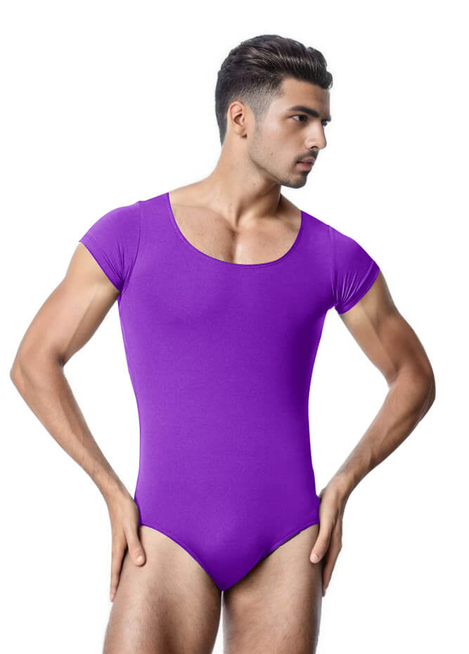 Mens Cap Sleeve Gymnastics Leotard