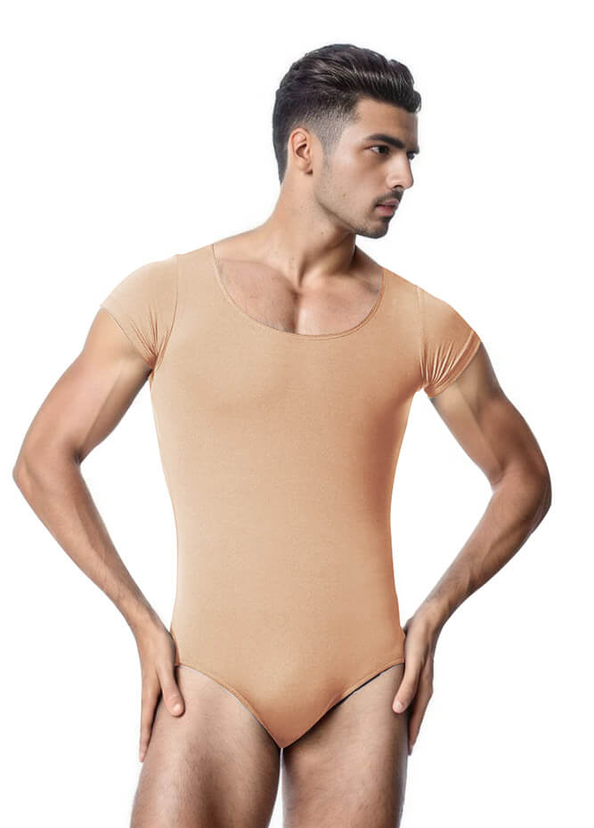 Mens Cap Sleeve Gymnastics Leotard