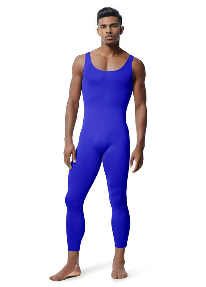 Mens Tank Top Scoop Neck Sleeveless Unitards