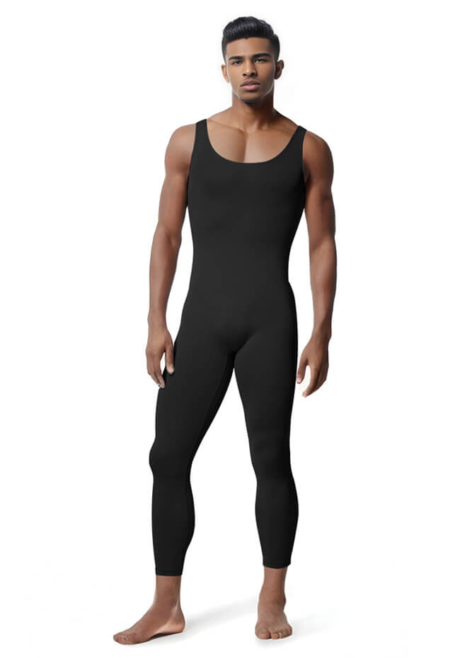 Mens Tank Top Scoop Neck Sleeveless Unitards