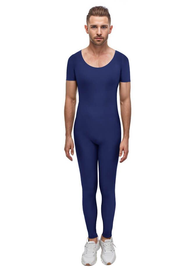 Speerise Mens One Piece Short Sleeve Unitard