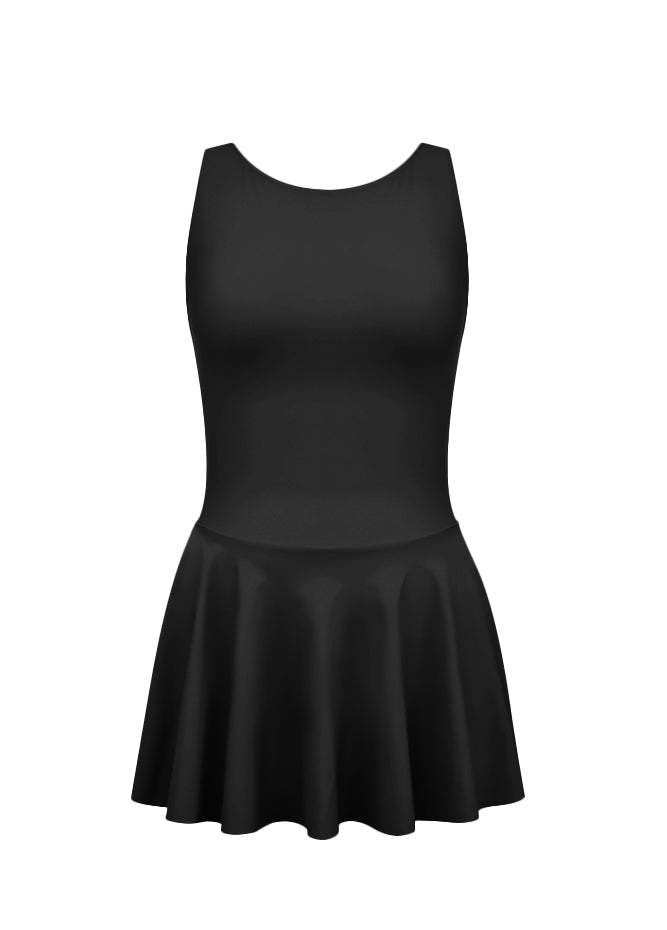 Thong Backless Tank Skirted Leotard