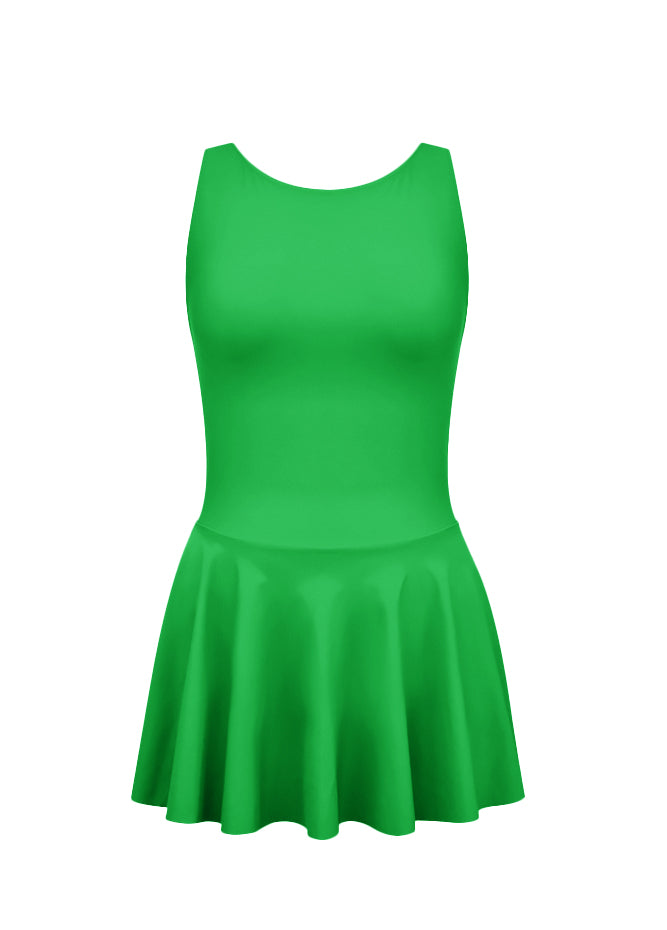 Thong Backless Tank Skirted Leotard