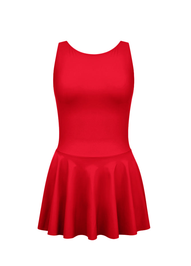 Thong Backless Tank Skirted Leotard