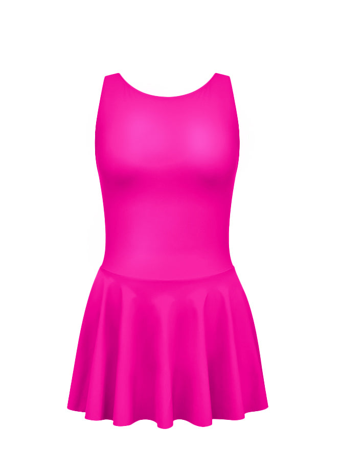Thong Backless Tank Skirted Leotard