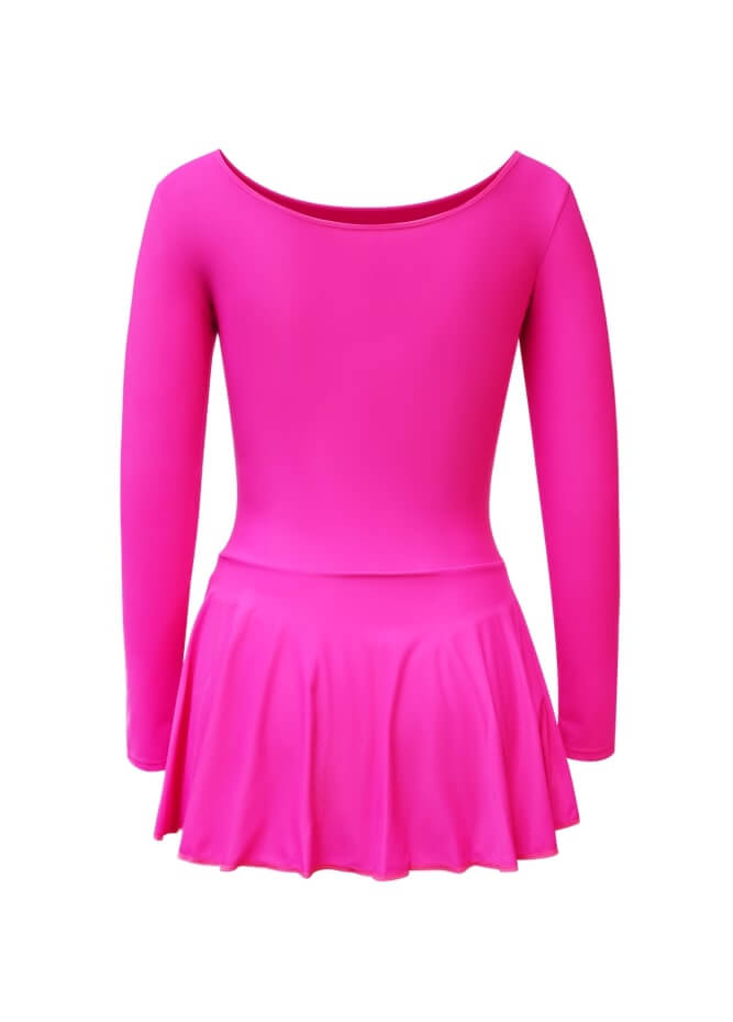 Thong Long Sleeve Leotard with Skirt