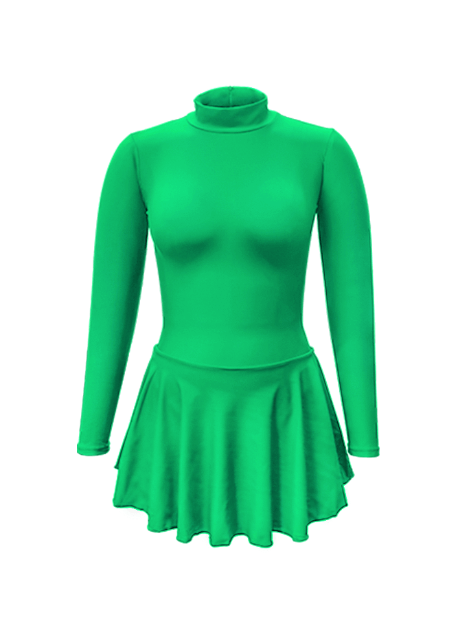 Thong Long Sleeve Skirted Leotard
