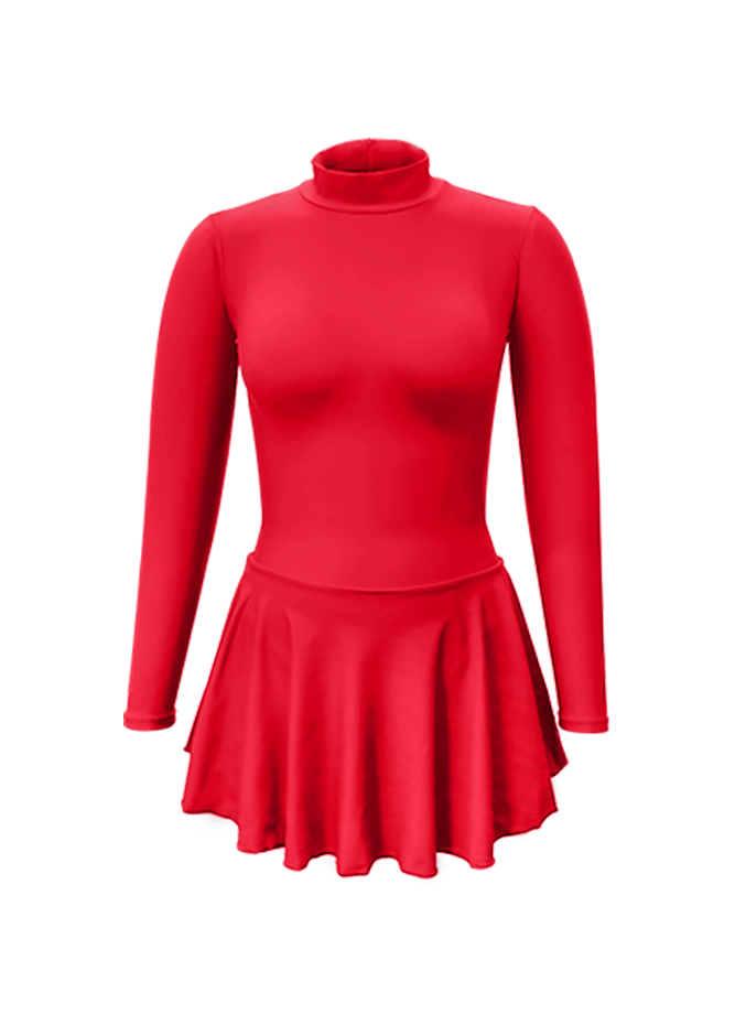 Thong Long Sleeve Skirted Leotard
