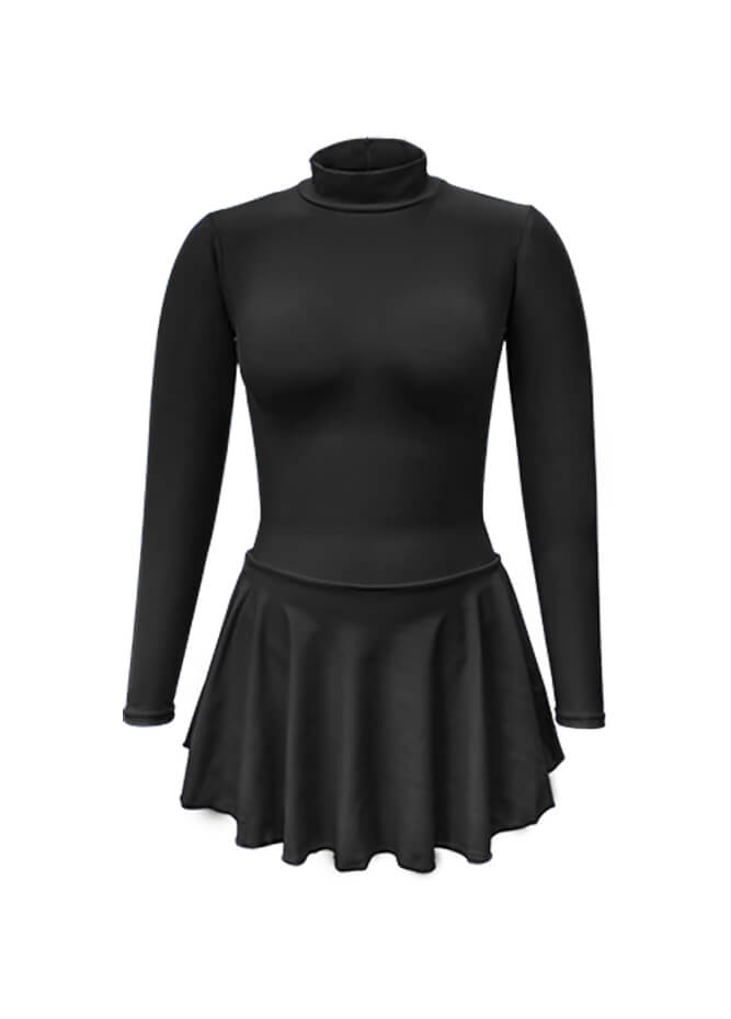 Thong Long Sleeve Skirted Leotard