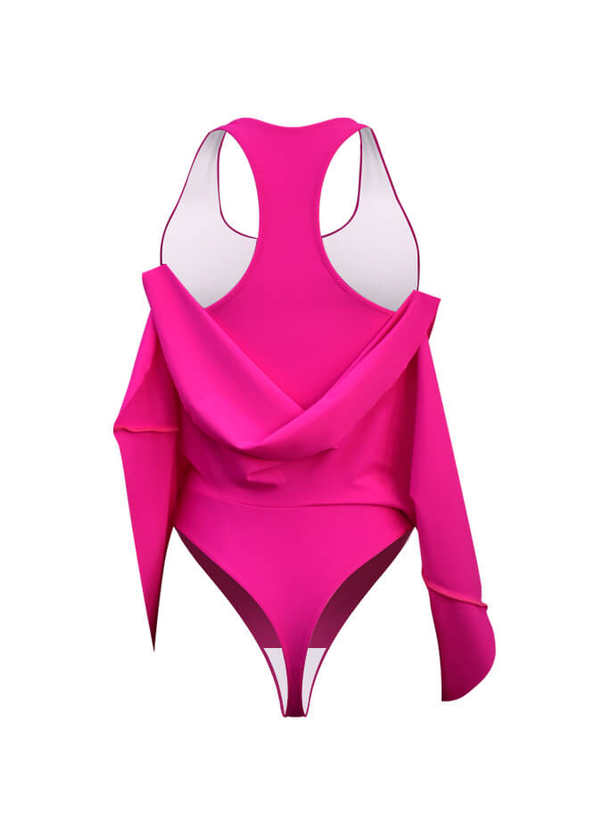 Thong Sleeveless Fitness Skirted Leotard