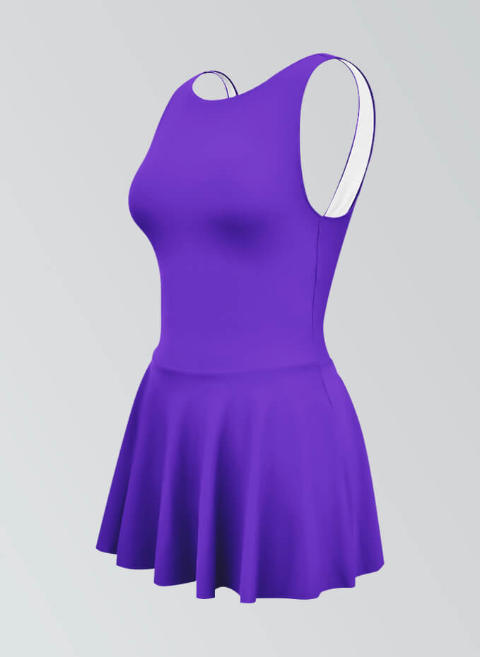 Thong Backless Tank Skirted Leotard