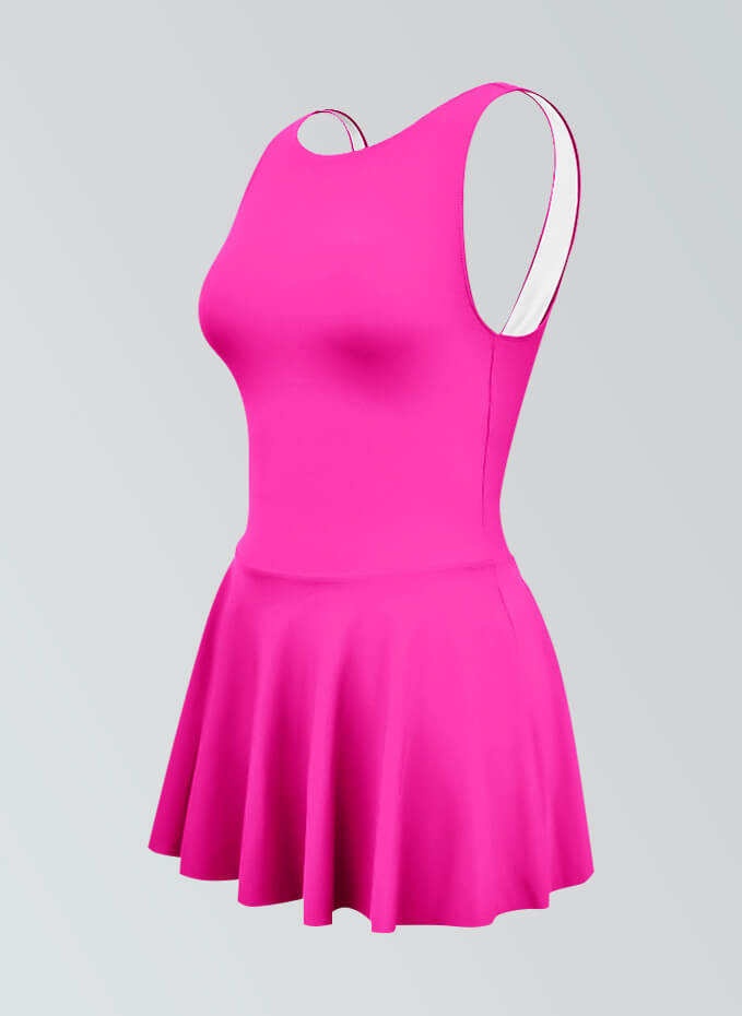 Thong Backless Tank Skirted Leotard
