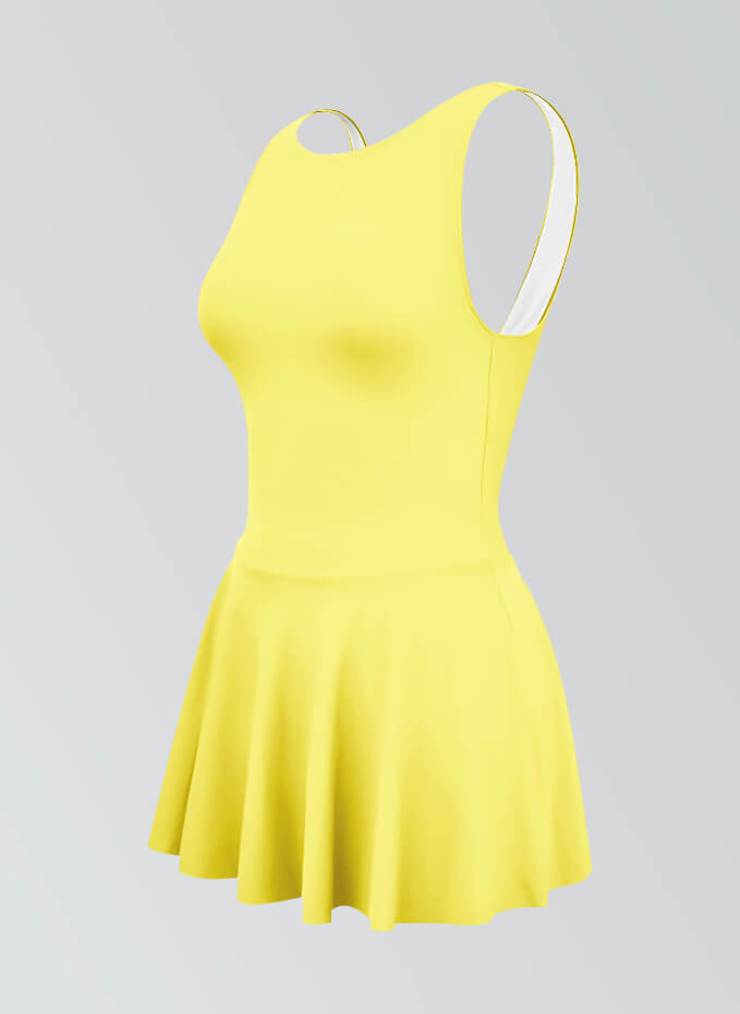 Thong Backless Tank Skirted Leotard