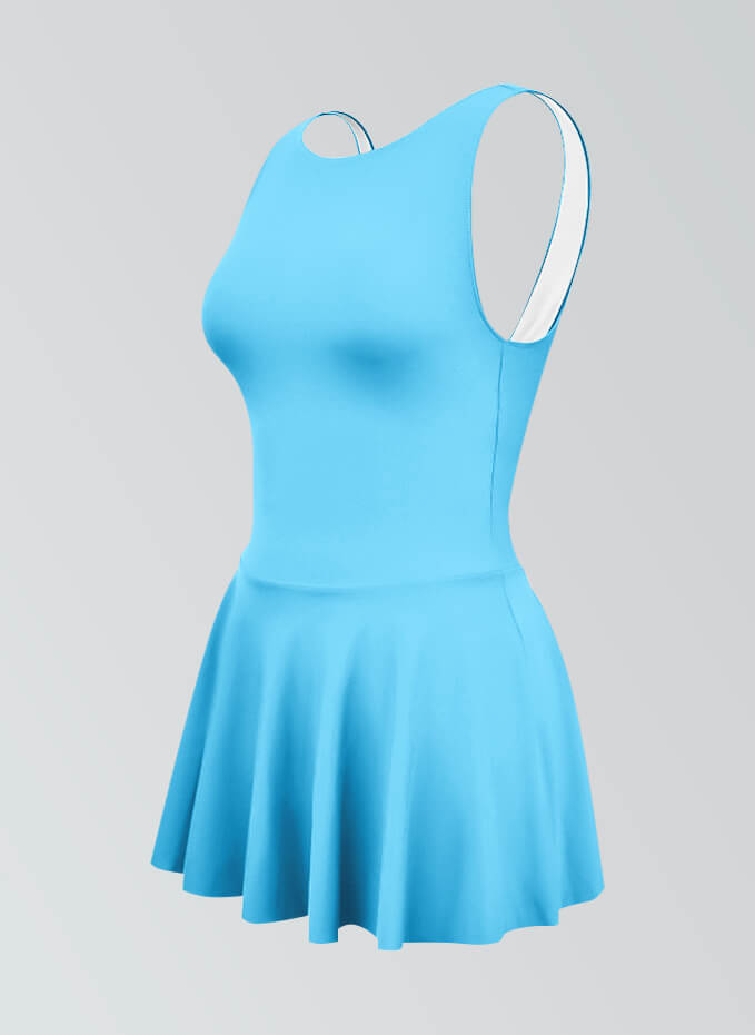 Thong Backless Tank Skirted Leotard