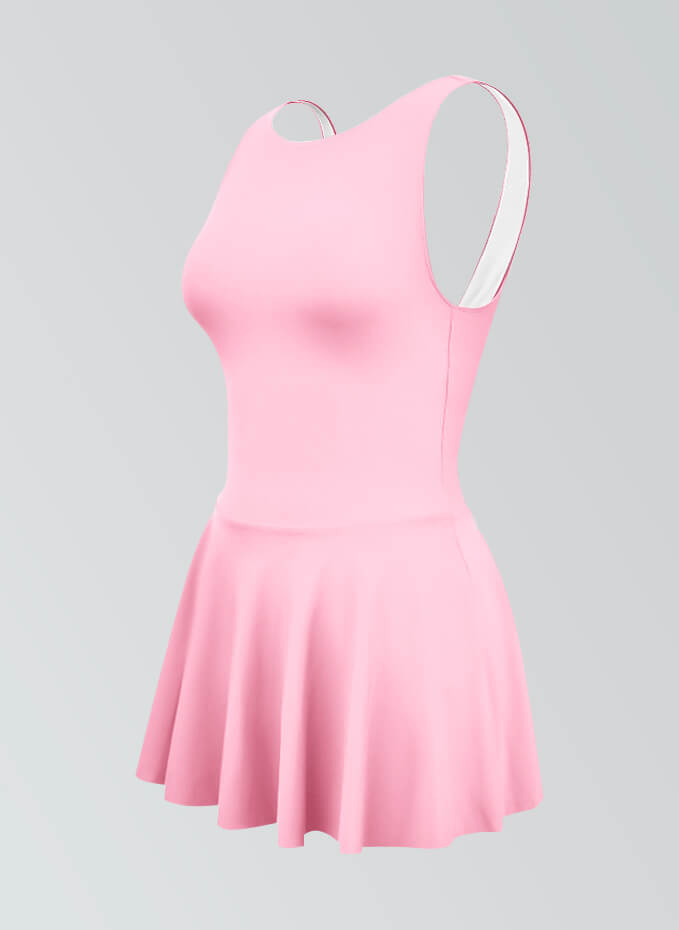 Thong Backless Tank Skirted Leotard