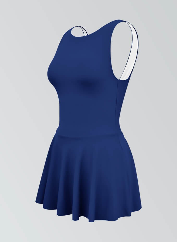 Thong Backless Tank Skirted Leotard