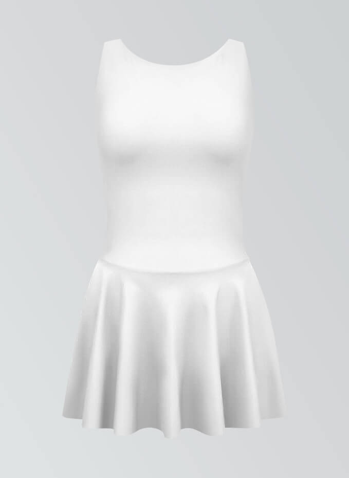 Thong Backless Tank Skirted Leotard