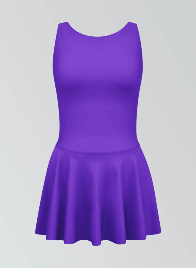 Thong Backless Tank Skirted Leotard