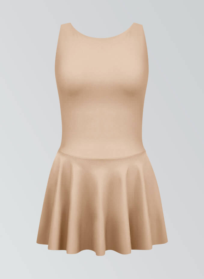 Thong Backless Tank Skirted Leotard