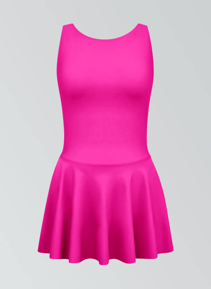 Thong Backless Tank Skirted Leotard