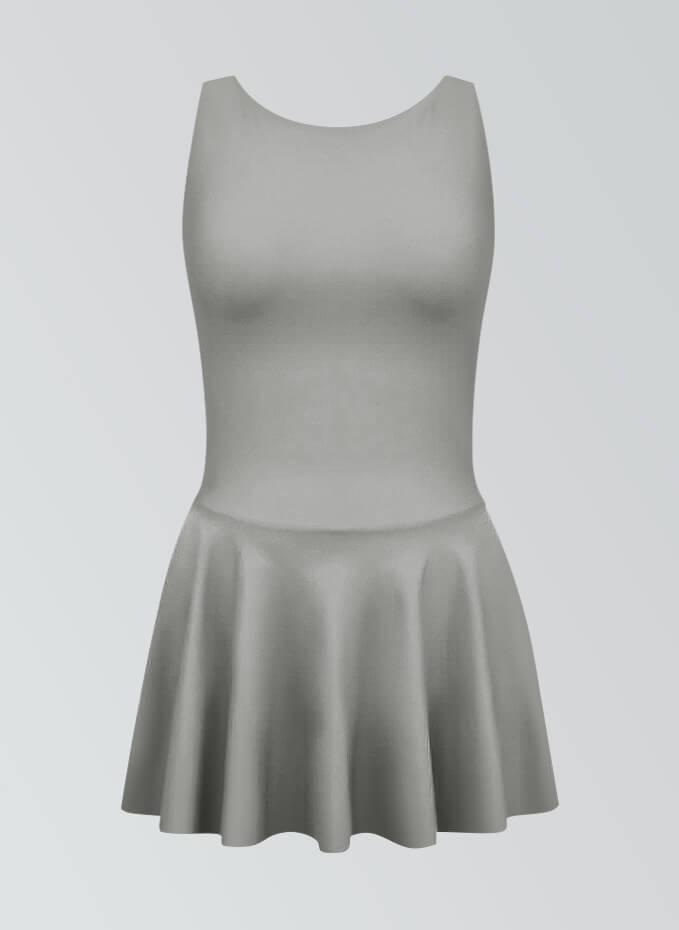 Thong Backless Tank Skirted Leotard