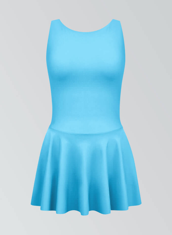 Thong Backless Tank Skirted Leotard