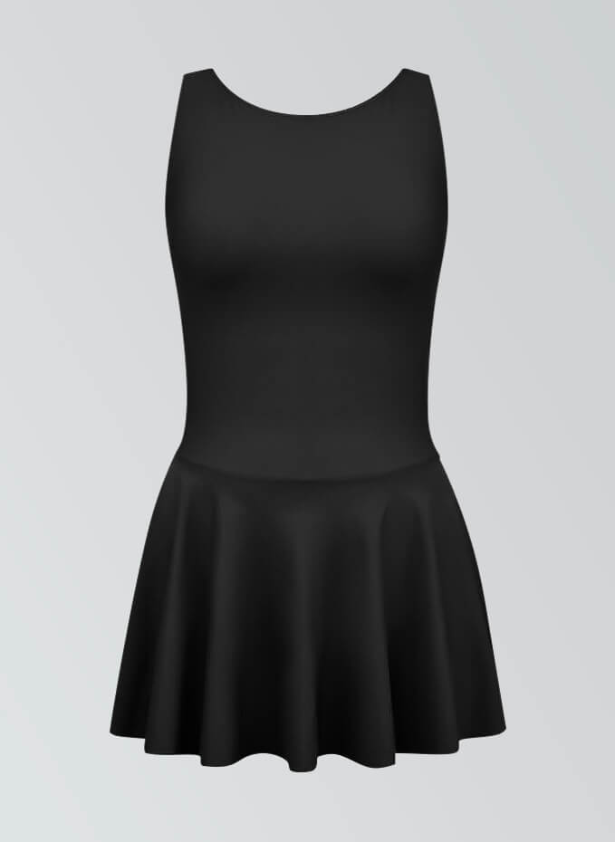 Thong Backless Tank Skirted Leotard