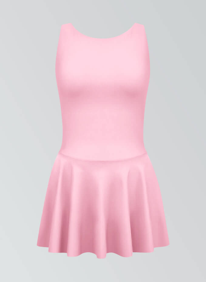Thong Backless Tank Skirted Leotard