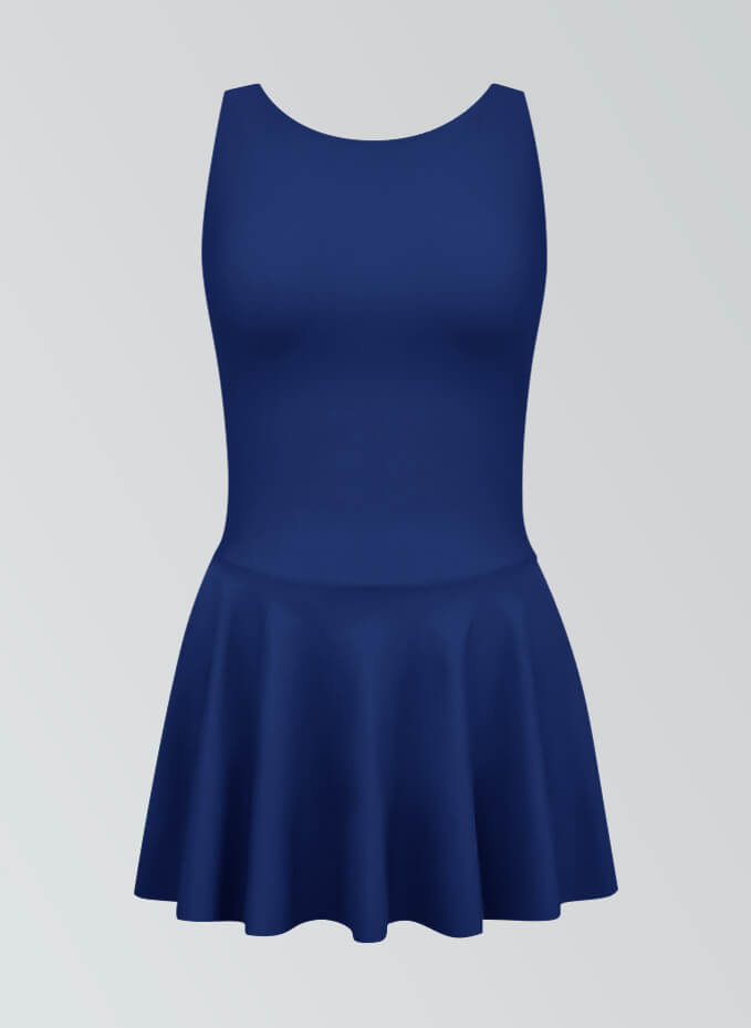 Thong Backless Tank Skirted Leotard