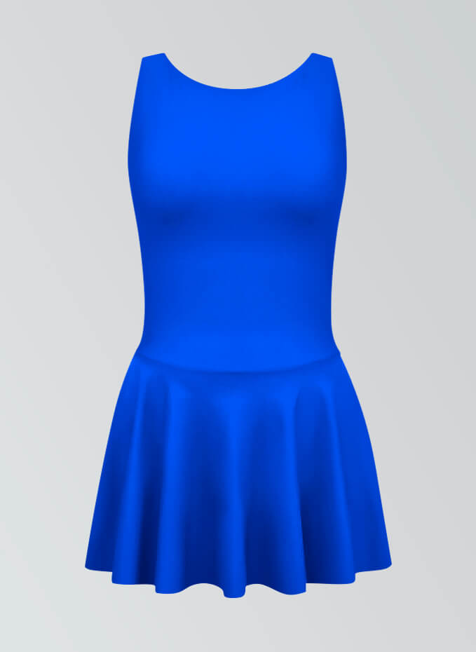 Thong Backless Tank Skirted Leotard