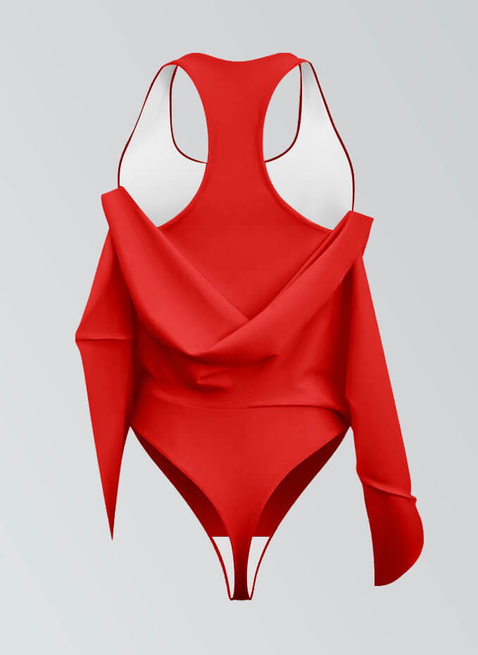 Thong Sleeveless Fitness Skirted Leotard