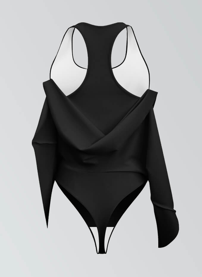 Thong Sleeveless Fitness Skirted Leotard