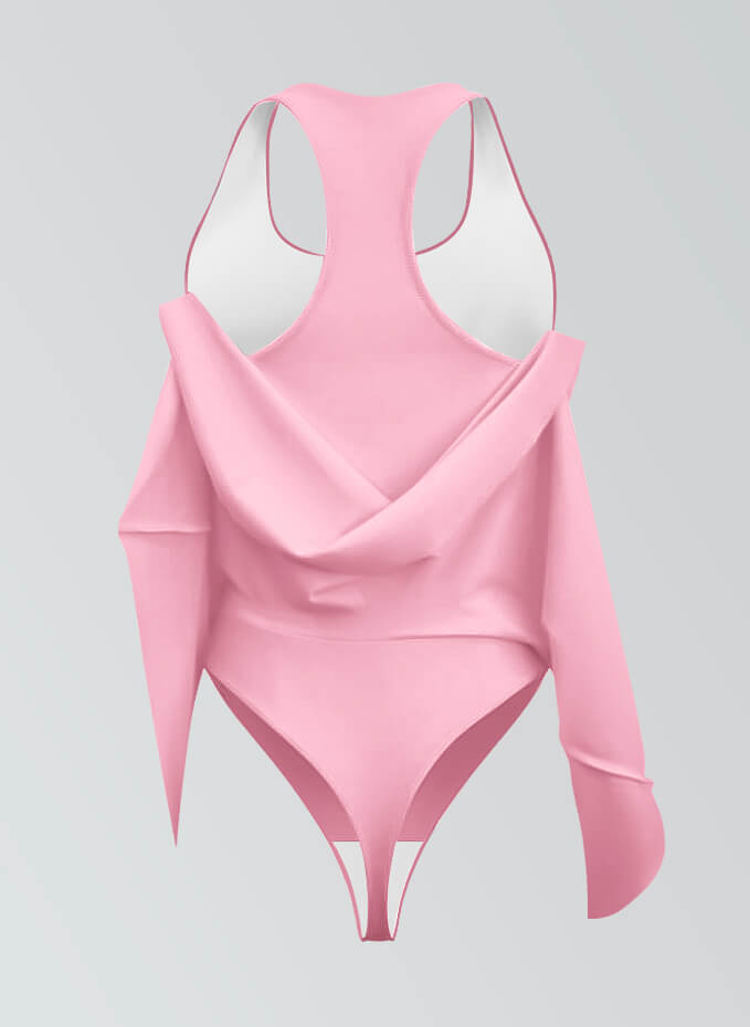 Thong Sleeveless Fitness Skirted Leotard