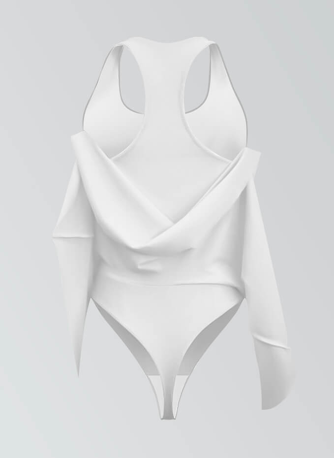 Thong Sleeveless Fitness Skirted Leotard