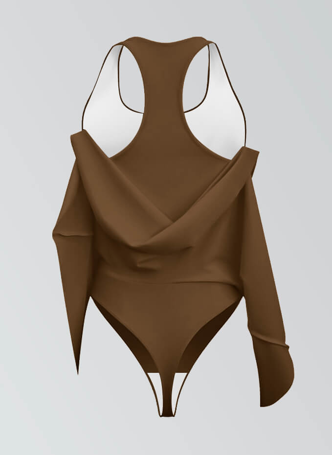 Thong Sleeveless Fitness Skirted Leotard