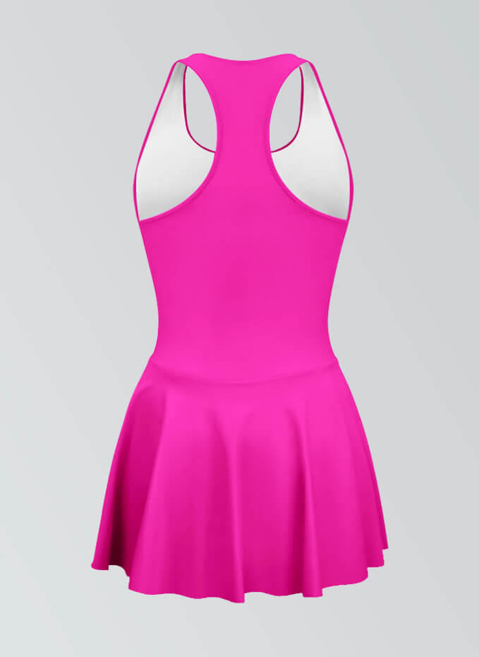 Thong Sleeveless Fitness Skirted Leotard