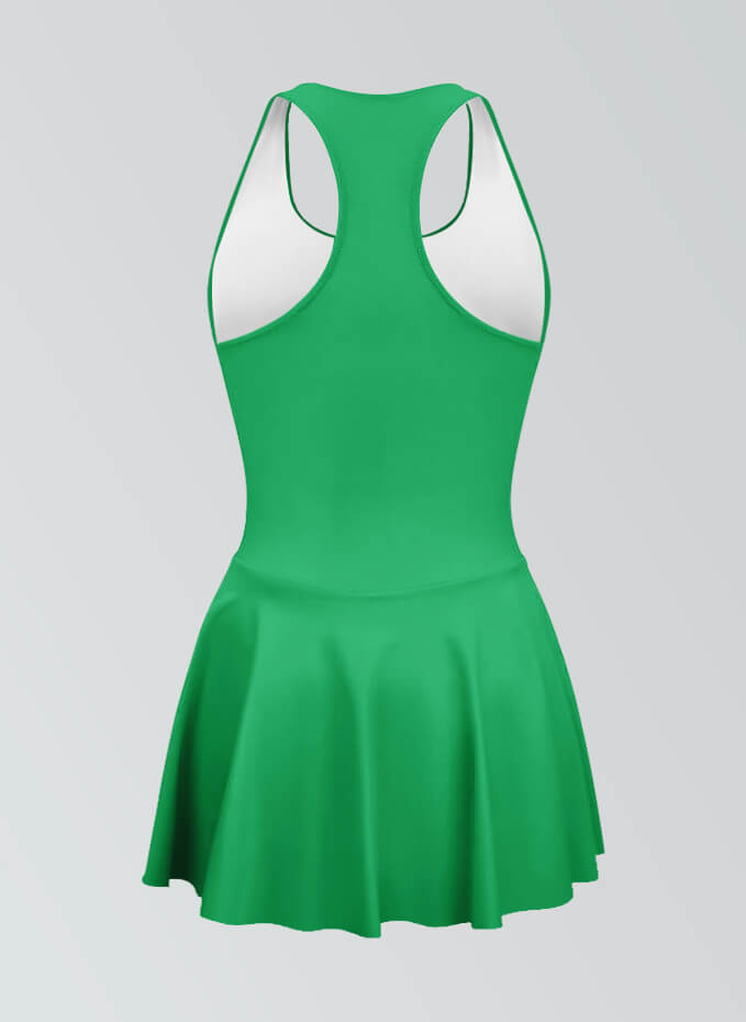 Thong Sleeveless Fitness Skirted Leotard