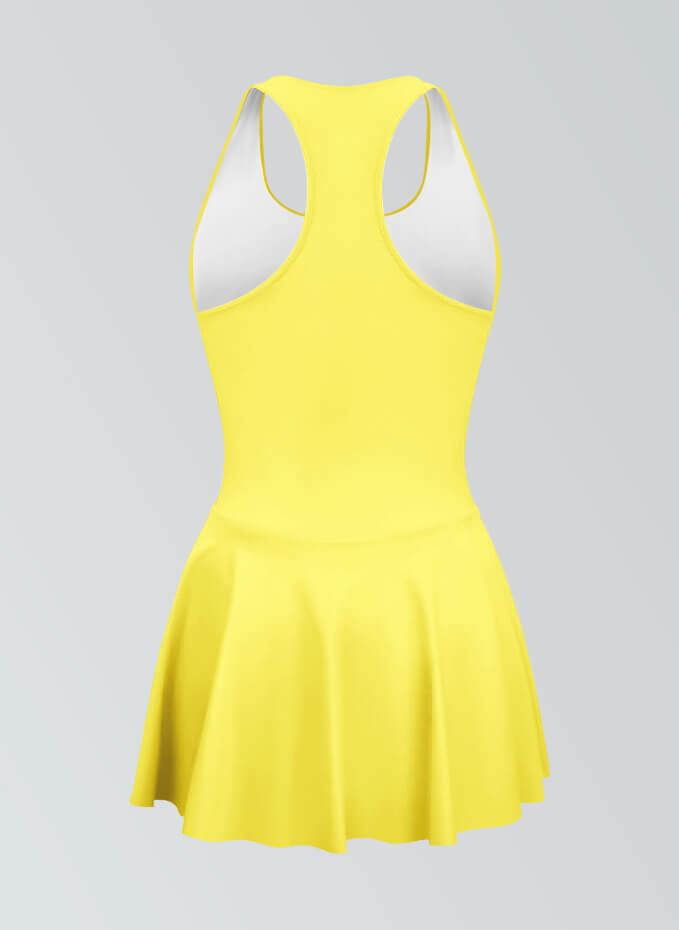 Thong Sleeveless Fitness Skirted Leotard